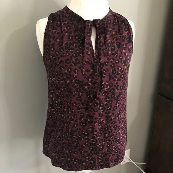 LOFT Tops - ⭐️LOFT Purple Blouse Size Small